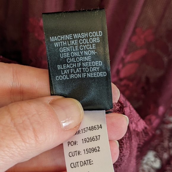 Final Price Torrid Lace babydoll-Wine - Picture 5 of 8